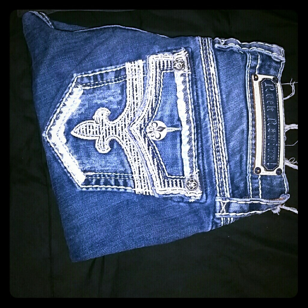 Blue jean Rock Revival shorts